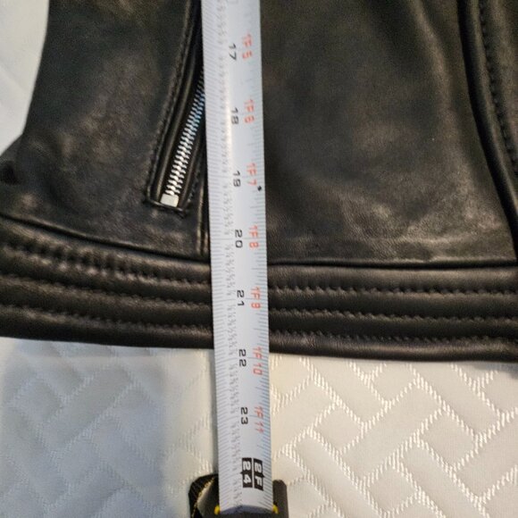 MICHAEL Michael Kors Black Leather Jacket - Picture 13 of 14